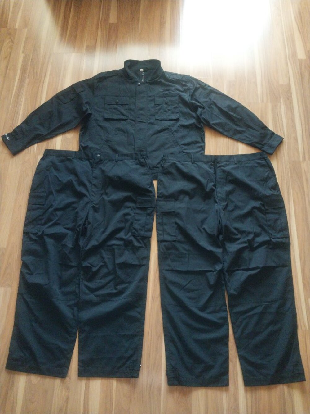 Chinese Police UNISSUED Black Uniform Set Size 185/122 & 185/114 XLarge Regular